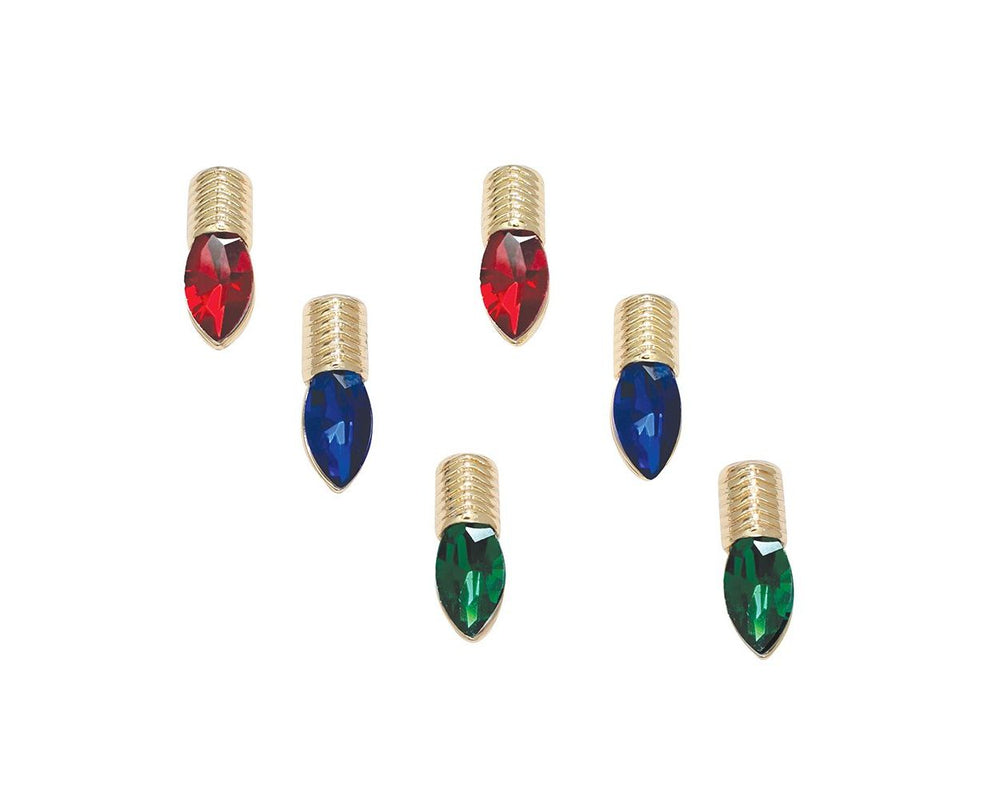 Christmas Bulb Trio Stud Earrings