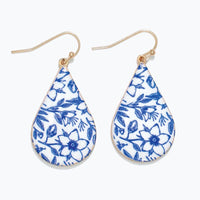Floral Teardrop Earrings
