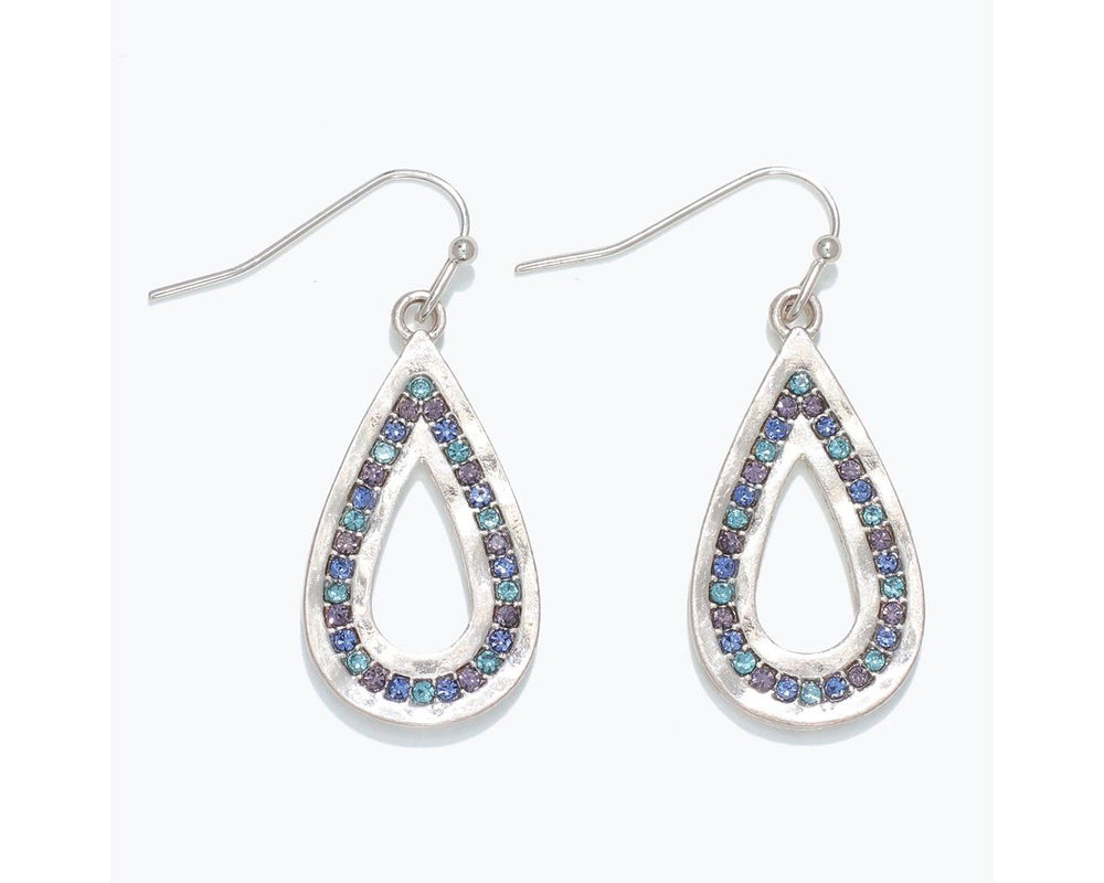 Hammered Teardrop Earrings