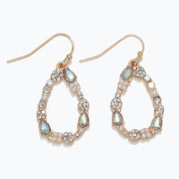 Gold Wreath Teardrop Earrings