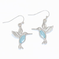 Silver Hummingbird Earrings