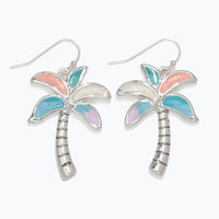 Pastel Palm Tree Earrings