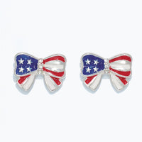 Patriotic Bow Earrings