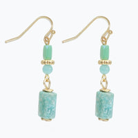 Mint Amazonite Drop Earrings