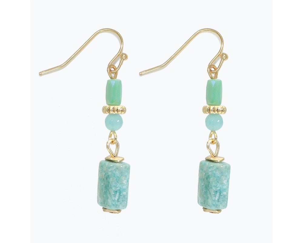 Mint Amazonite Drop Earrings