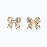 Crystal Bow Earrings