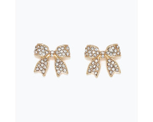 Crystal Bow Earrings