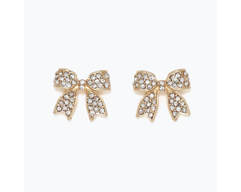 Crystal Bow Earrings