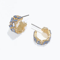 Blur Crystal Hoop Earrings
