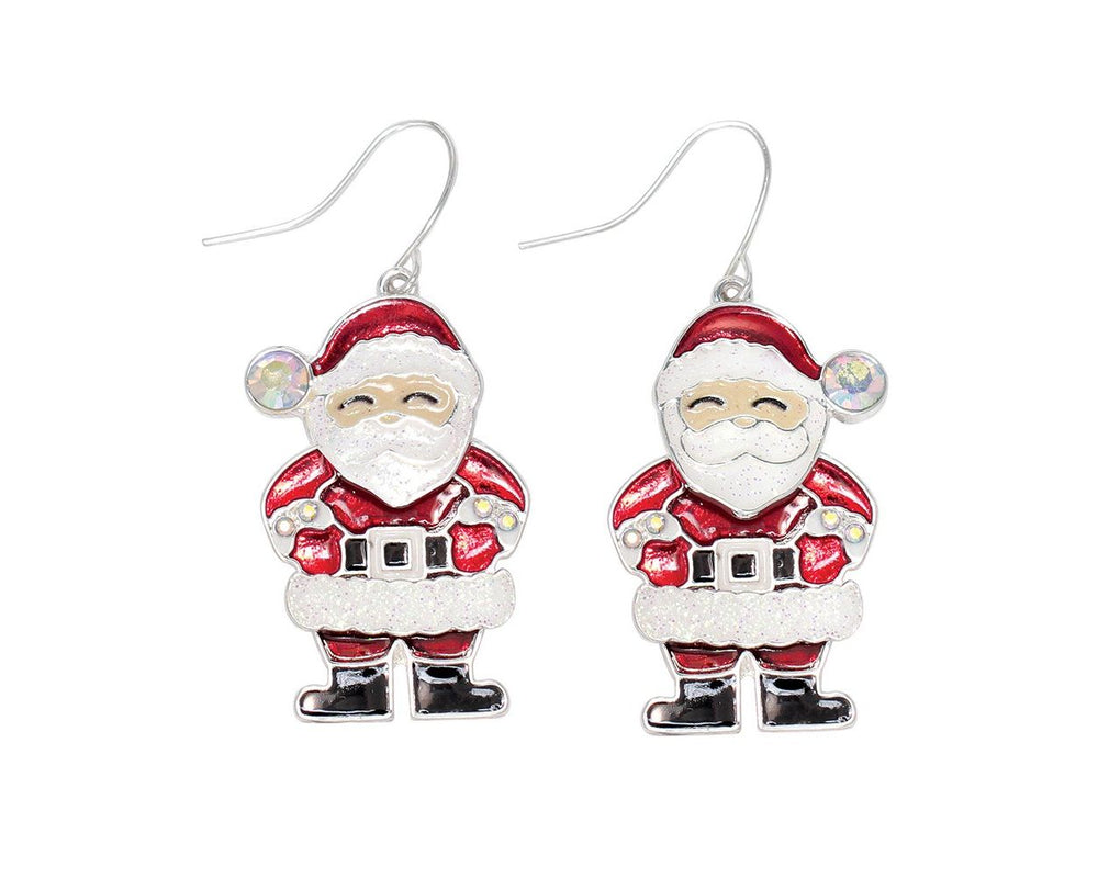 Movable Santa Earrings