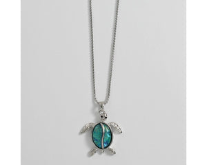 Ocean Blue Turtle Necklace