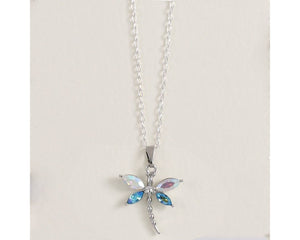 Crystal Dragonfly Necklace