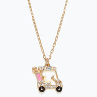 Pink Golf Cart Necklace