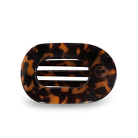 Teleties Tortoise Round Flat Hair Clip
