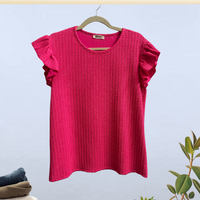 Ruffle Sleeve Blouse