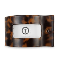 Teleties Tortoise Flat Rectangle Hair Clip