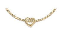 enewton Classic Gold 2.5mm Bead Bracelet - Love Gold Charm
