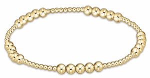 enewton Classic Blissful Pattern 2mm Bead Bracelet - 4mm gold