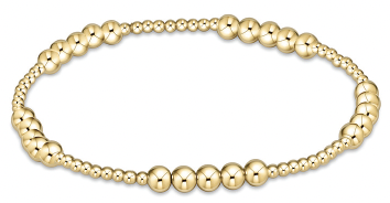 enewton Classic Blissful Pattern 2mm Bead Bracelet - 4mm gold