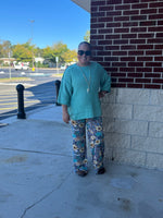 Aqua Floral Magic Pantz
