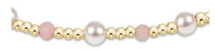 Enewton Pink Opal Pearl Sincerity Pattern 4mm Bead Bracelet