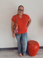 Urban Ribbed Short Sleeve Top
