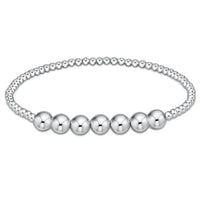 enewton Classic Sterling Beaded Bliss 3mm Bead Bracelet - 6mm Sterling