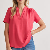 Punch V-Neck Top