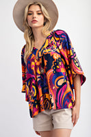 Sophia Printed Top
