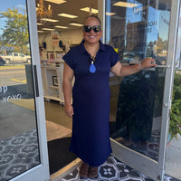 Kimono Sleeve Midi Dress