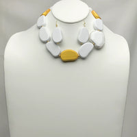 Chunky Wooden Earrings & Necklace Set ALL SALES FINAL