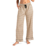 Hello Mello Ooh la Leopard Beauty Sleep Satin Pajama Pants
