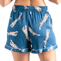 Hello Mello Sleep Easy Tiger Beauty Sleep Satin Pajama Shorts