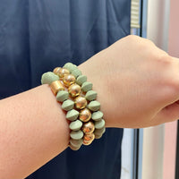 Wooden Bracelet Trio
