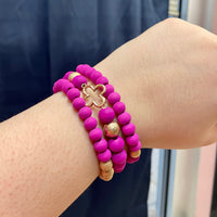 Wooden Bracelet Trio
