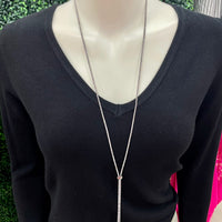 Rhinestone Drawstring Necklace