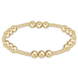 enewton Classic Joy Pattern 6mm Bead  Bracelet - Gold