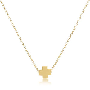 enewton 16" Necklace Gold - Signature Cross Gold