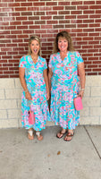 Gail Short Sleeve Midi Dress
