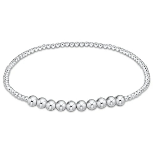 enewton Classic Sterling Beaded Bliss 2mm Bead Bracelet - 4mm Sterling