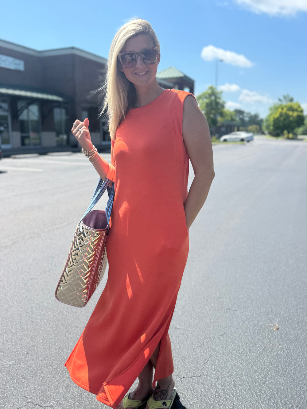 Side Slit Maxi Dress