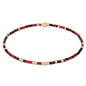 enewton Gameday Hope Unwritten Bracelet in Bright Red & Onyx