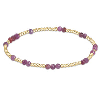 enewton EXTENDS Hope Unwritten Gemstone 2mm Bead Bracelet in Ruby