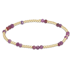 enewton EXTENDS Hope Unwritten Gemstone 2mm Bead Bracelet in Ruby