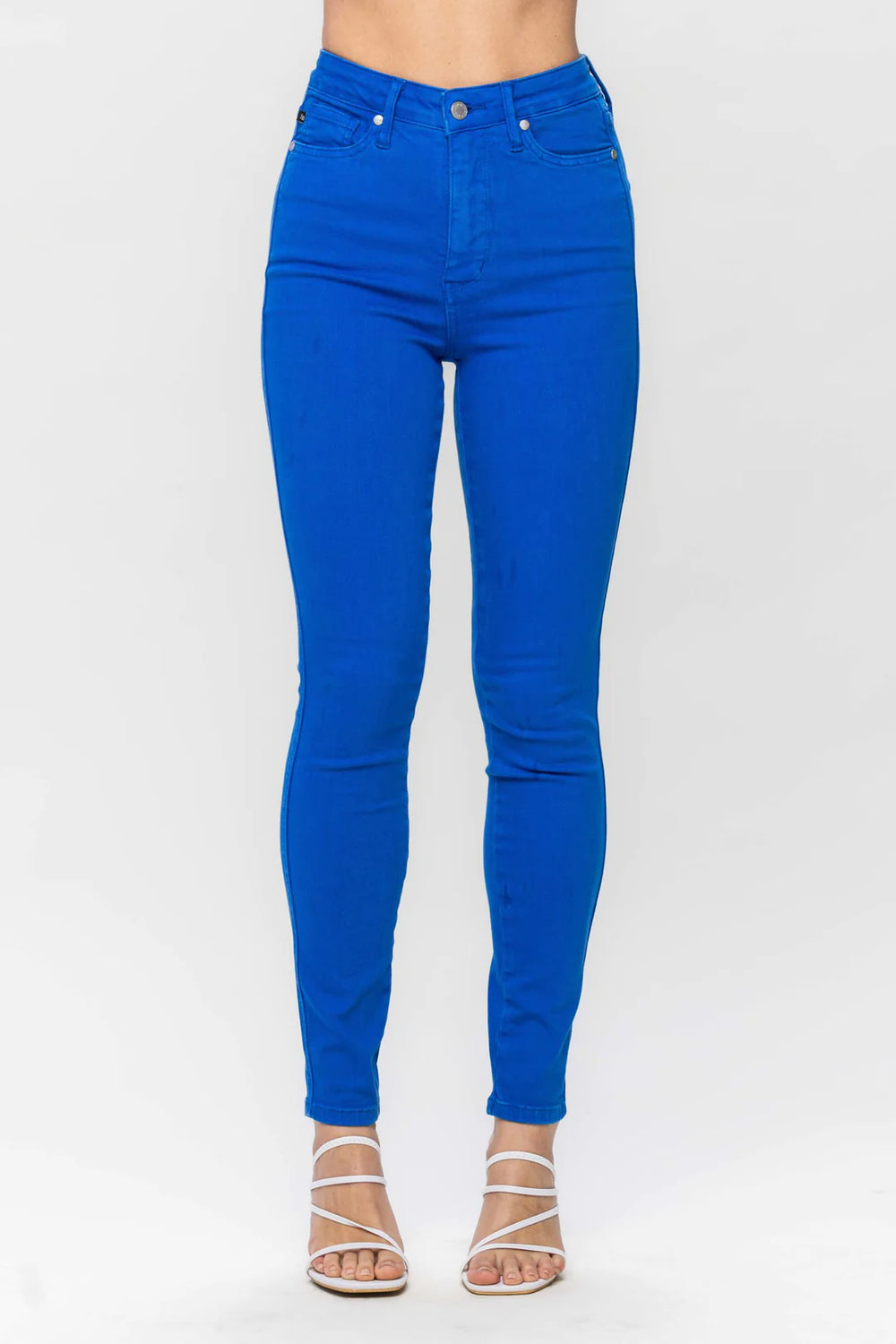 HW Tummy Control Cobalt Blue Skinny Jeans