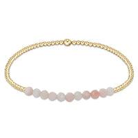 enewton Gold Bliss 2mm Bead Bracelet - Pink Opal