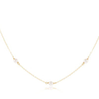enewton 17" Chocker Simplicity Chain Gold - 4mm Pearl