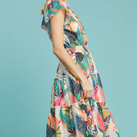 Flora Tiered Midi Dress