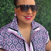 Lila Zip Short Sleeve Top