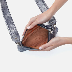 Hobo Darcy Crossbody in Metallic Leather